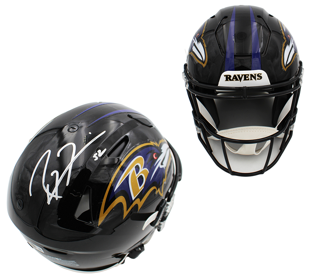 ravens speedflex helmet Baltimore Mid-Size Release facemask attachment system Ray Lewis Signed Baltimore Ravens