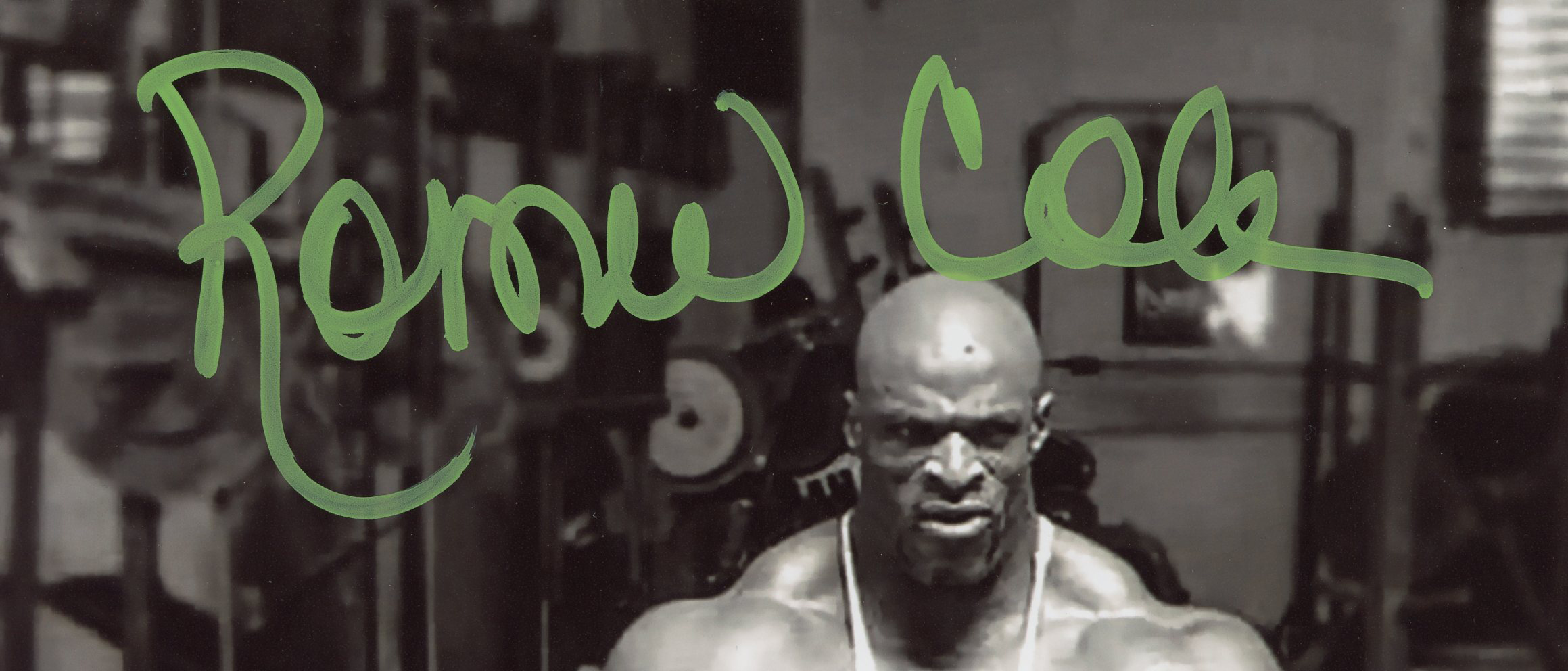 Ronnie Coleman Signed Sitting on Machine Unframed 8 x 10 Photo - Image 2
