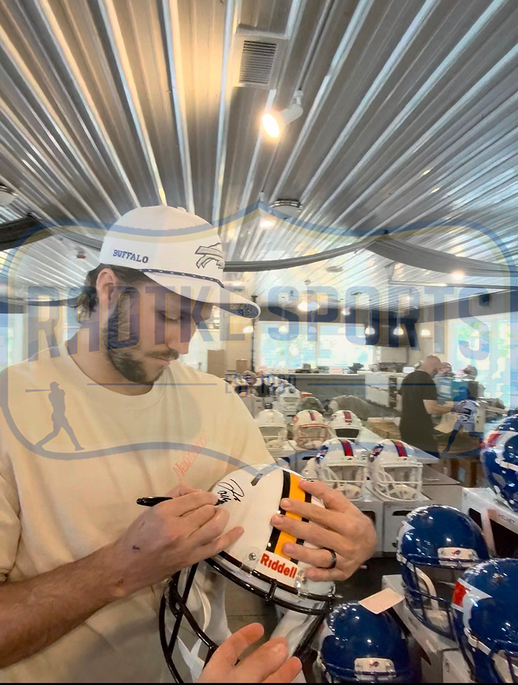 Josh Allen Signed Wyoming Cowboys Speed Authentic NCAA Helmet - Radtke Sports Authenticated - Image 2
