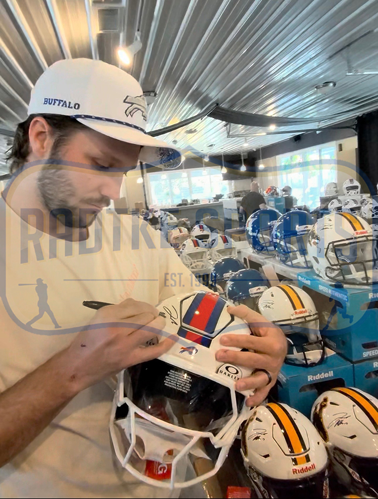 Josh Allen Signed Buffalo Bills Axiom Authentic NFL Helmet - Radtke Sports Authenticated - Image 5