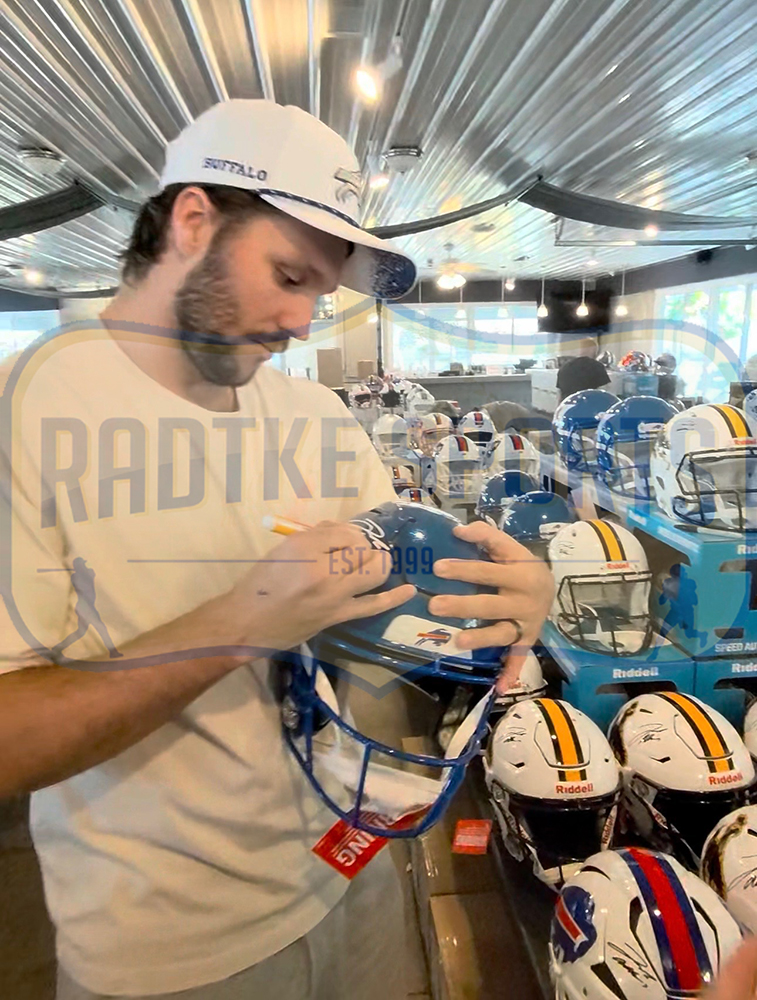 Josh Allen Signed Buffalo Bills Speed Flex Authentic Alternate 2026 Nickel City NFL Helmet - Radtke Sports Authenticated - Image 5