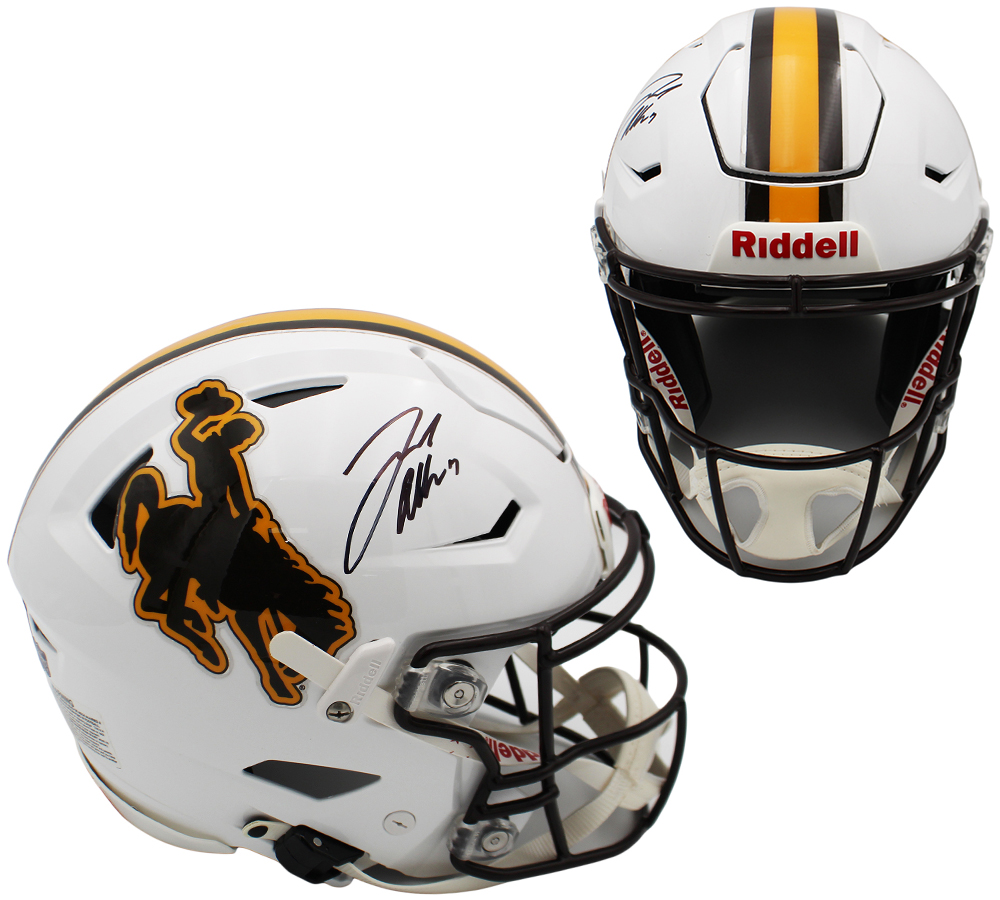 Josh Allen Signed Wyoming Cowboys Speed Flex Authentic NCAA Helmet - Radtke Sports Authenticated