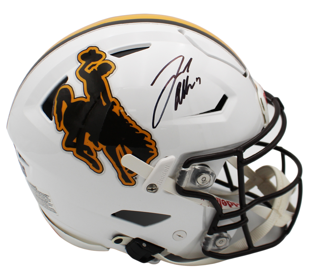 Josh Allen Signed Wyoming Cowboys Speed Flex Authentic NCAA Helmet - Radtke Sports Authenticated - Image 2