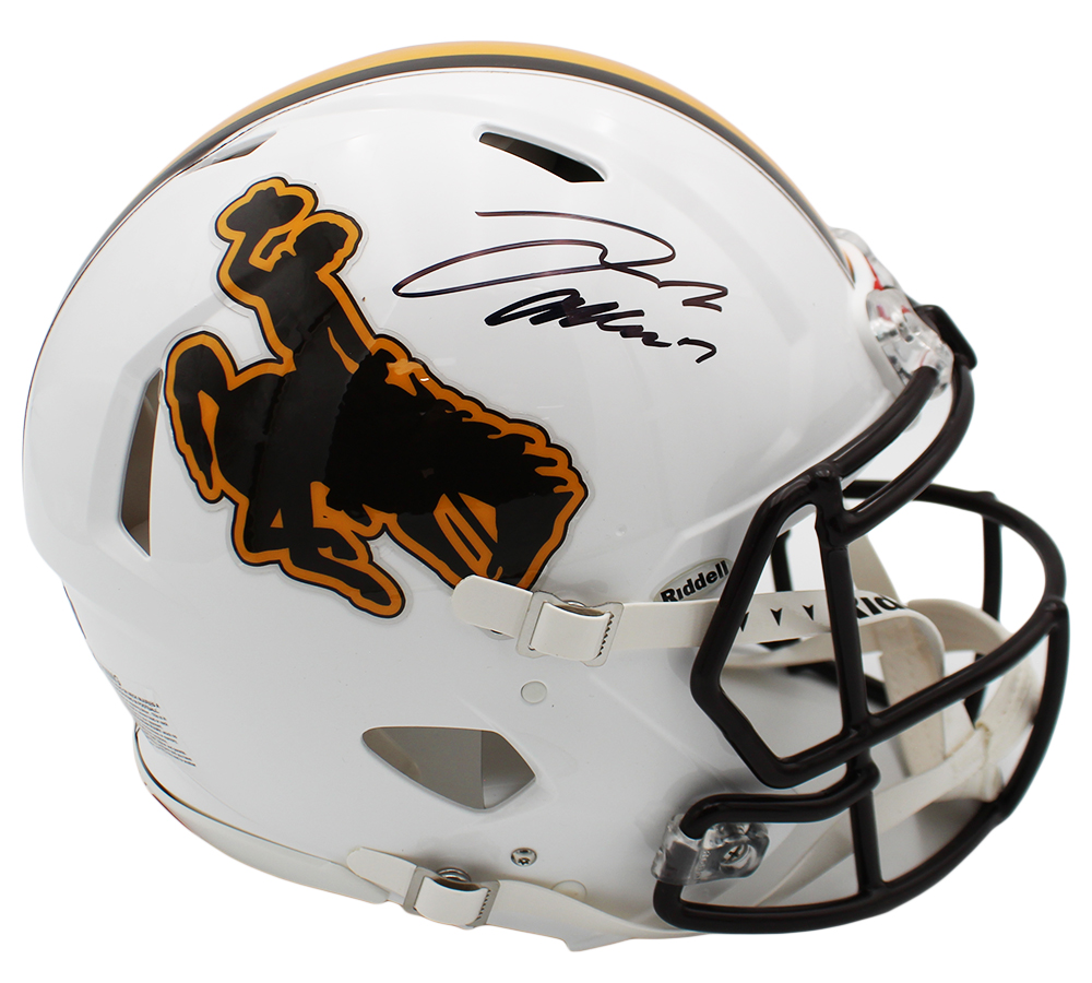 Josh Allen Signed Wyoming Cowboys Speed Authentic NCAA Helmet - Radtke Sports Authenticated
