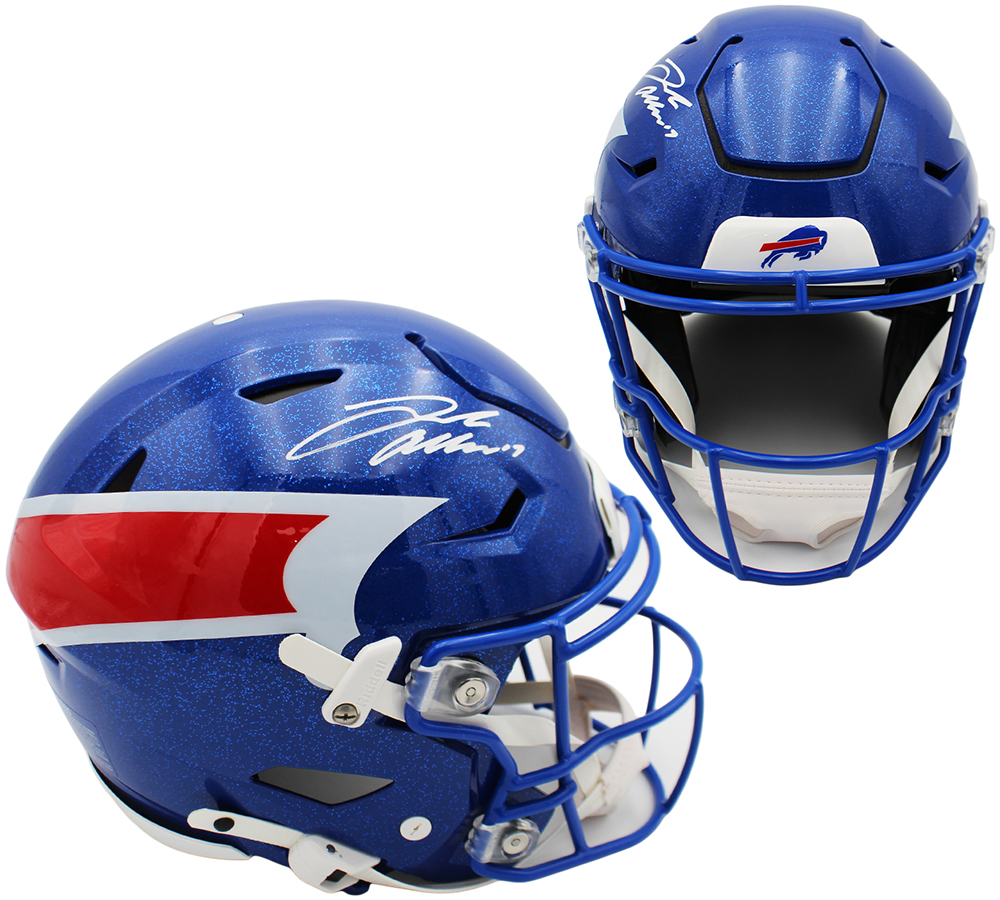 Josh Allen Signed Buffalo Bills Speed Flex Authentic Alternate 2026 Nickel City NFL Helmet - Radtke Sports Authenticated