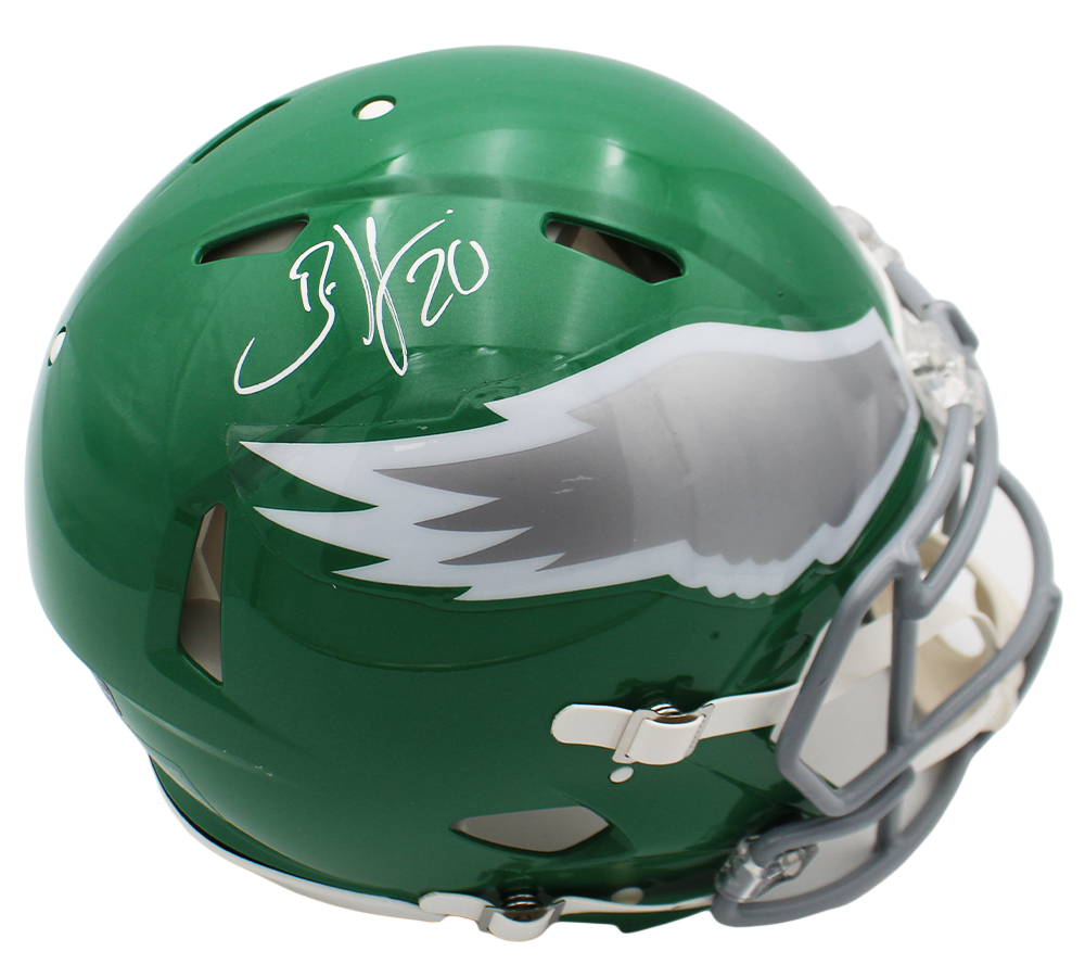 Brian Dawkins Signed Philadelphia Eagles Speed Authentic Kelly Green NFL Helmet - Radtke Sports Authenticated