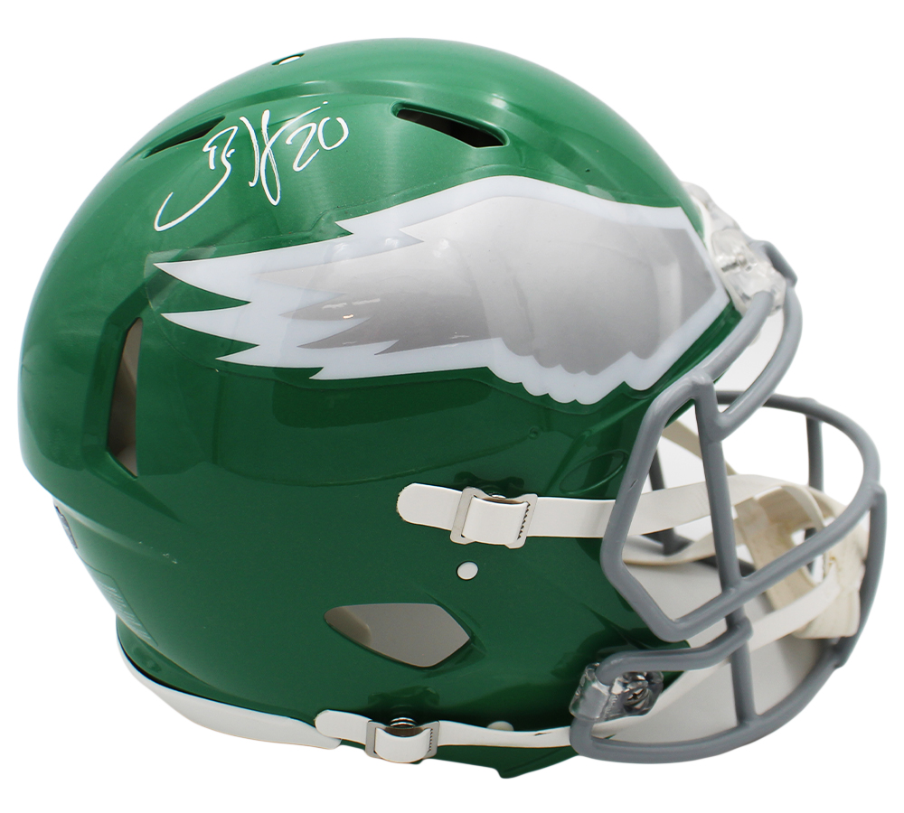 Brian Dawkins Signed Philadelphia Eagles Speed Authentic Kelly Green NFL Helmet - Radtke Sports Authenticated - Image 2