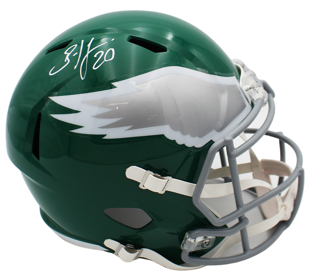 Brian Dawkins Signed Philadelphia Eagles Speed Full Size Throwback 1974-1995 NFL Helmet - Radtke Sports Authenticated