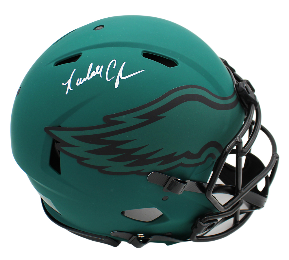 Randall Cunningham Signed Philadelphia Eagles Speed Authentic Rave NFL Helmet