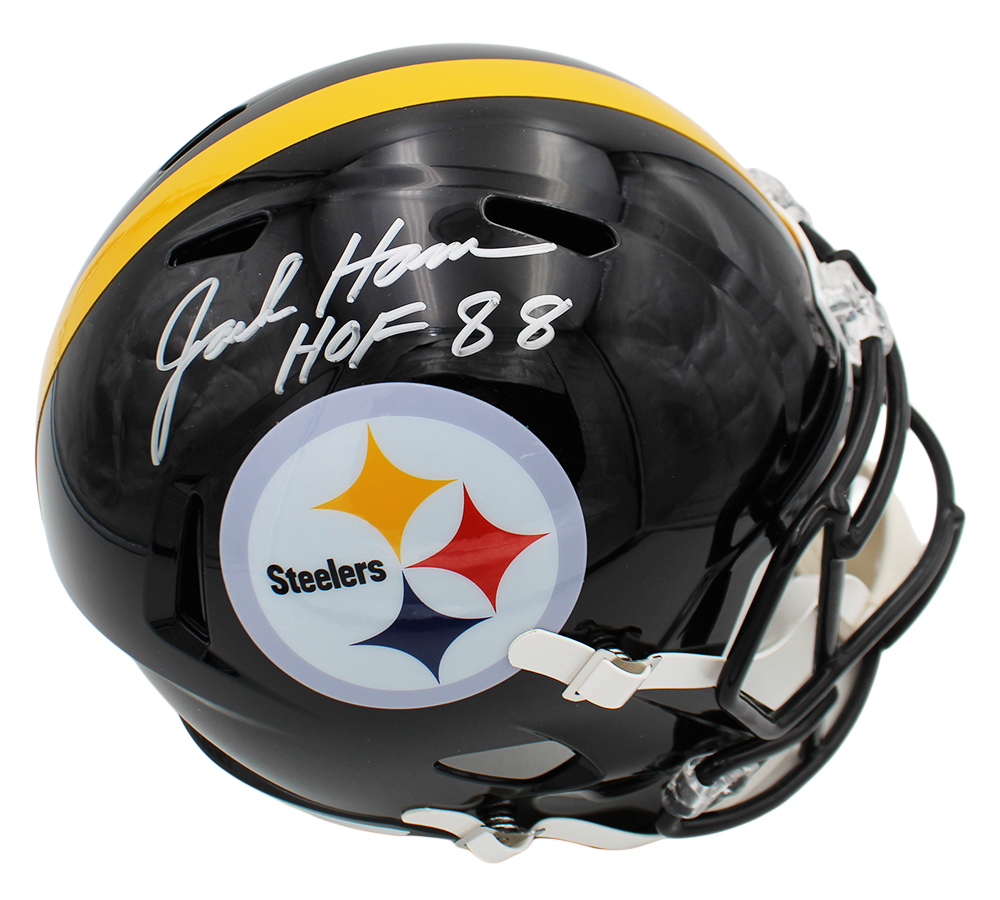 Jack Ham Signed Pittsburgh Steelers Speed Full Size NFL Helmet with "HOF 88" Inscription