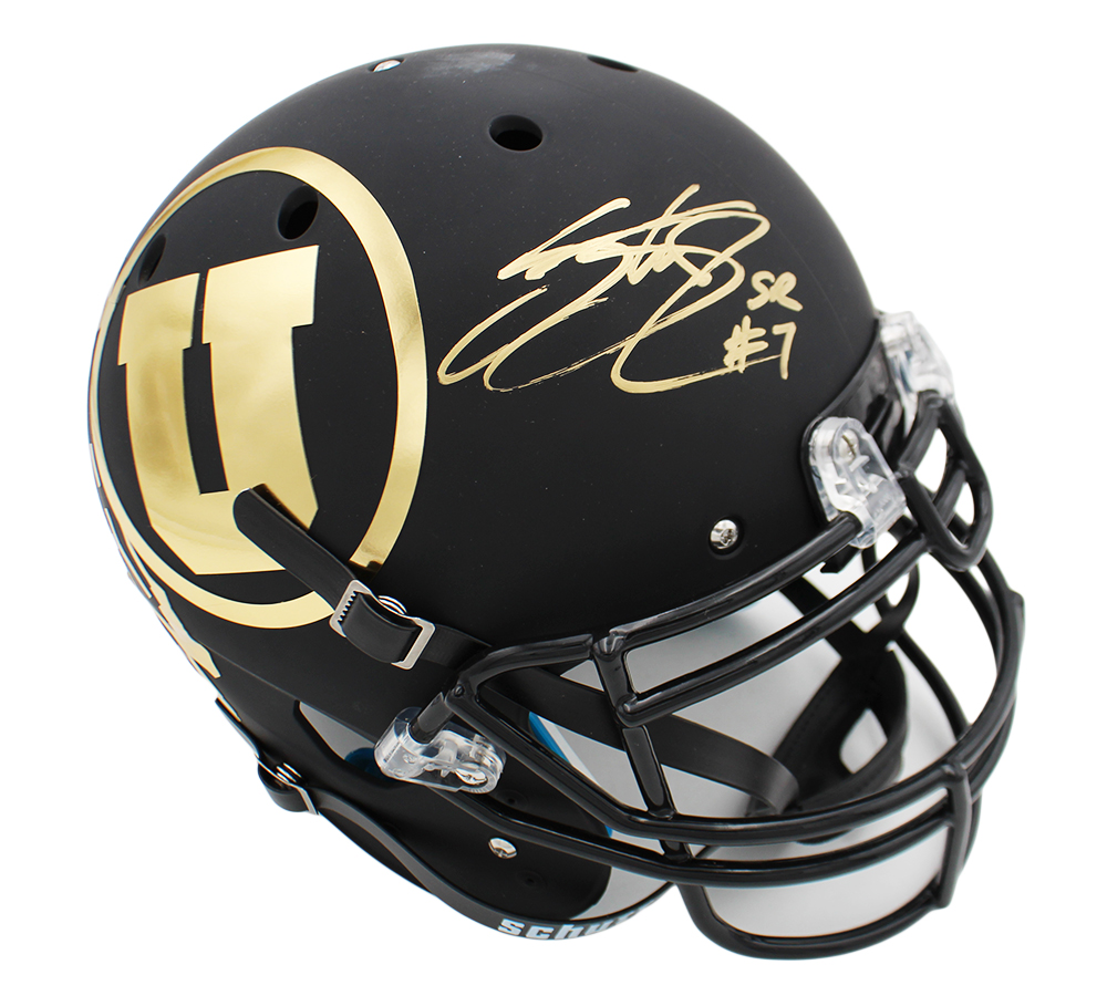 Steve Smith Sr. Signed Utah Schutt Authentic NCAA Helmet