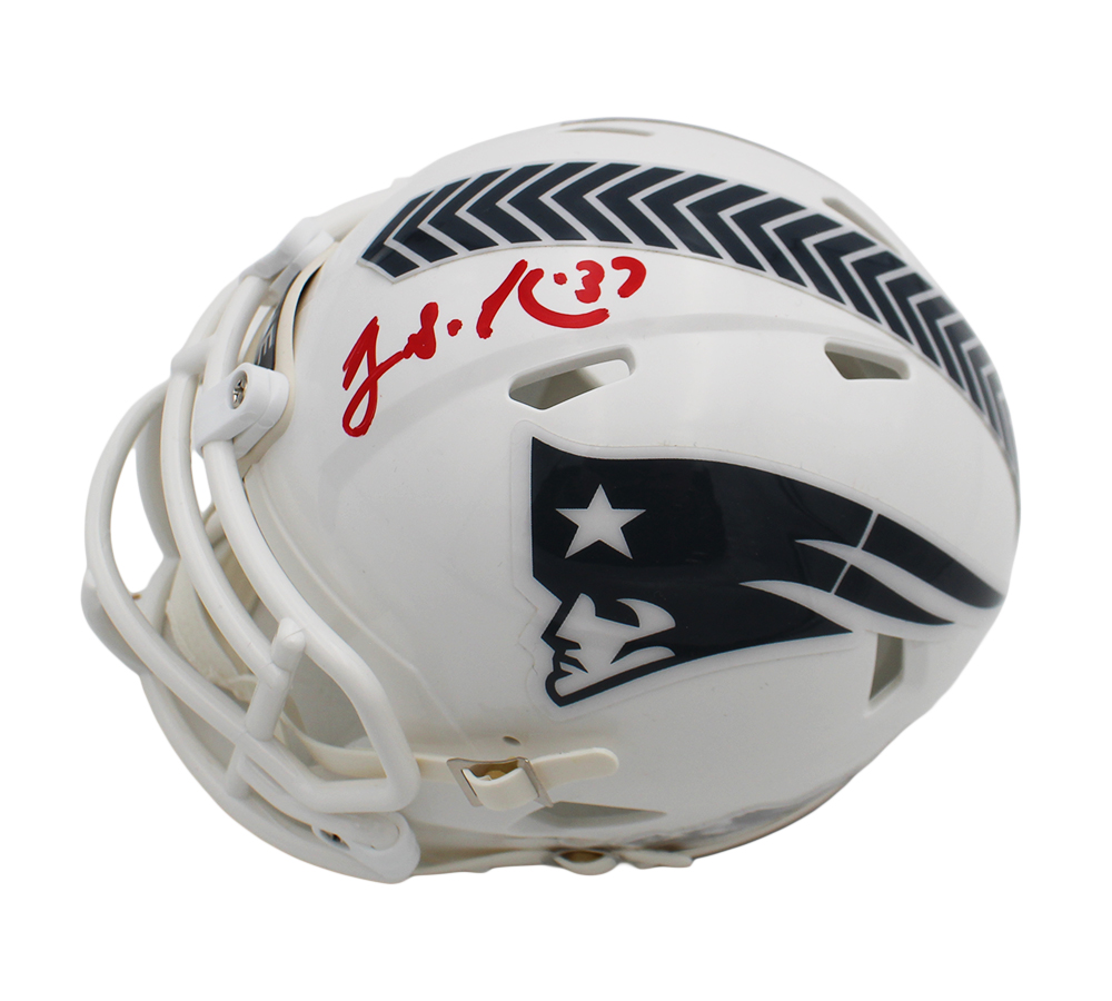 Rodney Harrison Signed New England Patriots Speed Salute to Service 3 NFL Mini Helmet