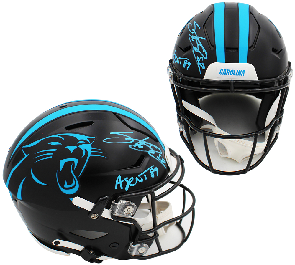 Steve Smith Sr. Signed Carolina Panthers Speed Flex Authentic Alternate NFL Helmet With "Agent 89" Inscription