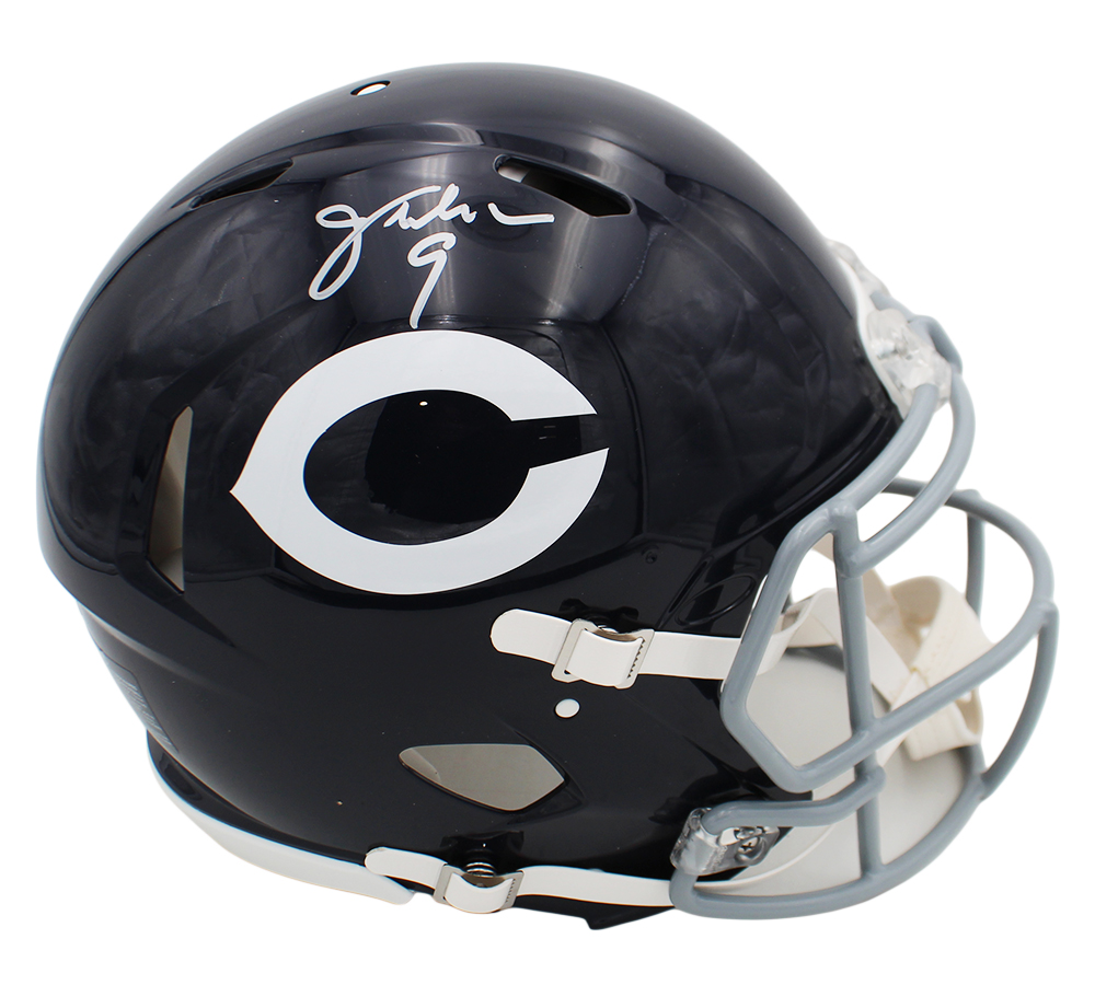 Jim McMahon Signed Chicago Bears Speed Authentic 1962-1973 NFL Helmet