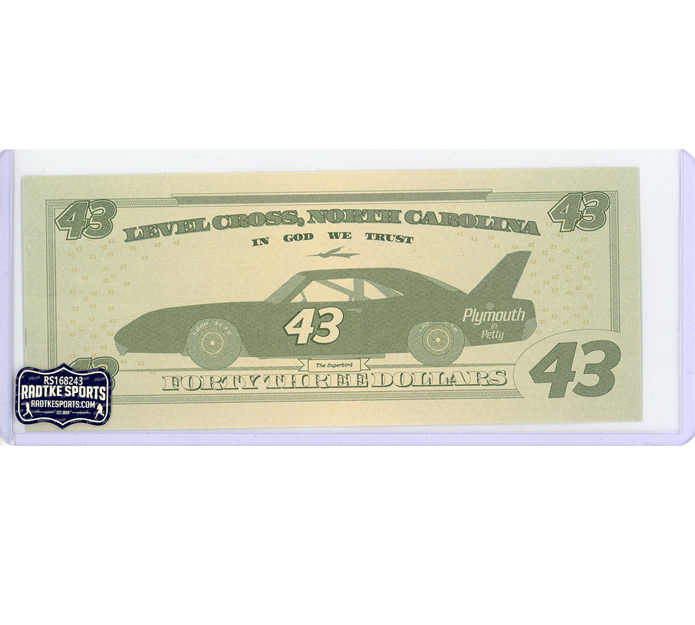 Richard Petty Signed NASCAR #43 Reserve Note Play Cash - Image 2
