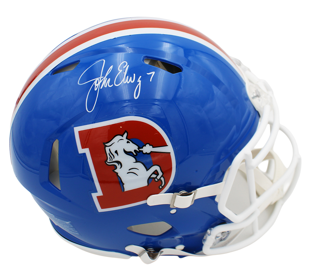 John Elway Signed Denver Broncos Speed Authentic TB 75-96 NFL Helmet