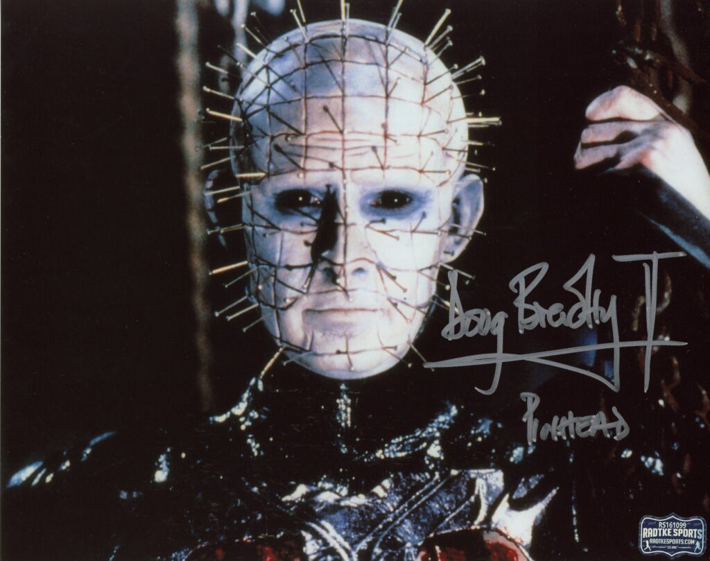 Doug Bradley Signed Unframed 8×10 Hellraiser Hand Near Head Photo with ...