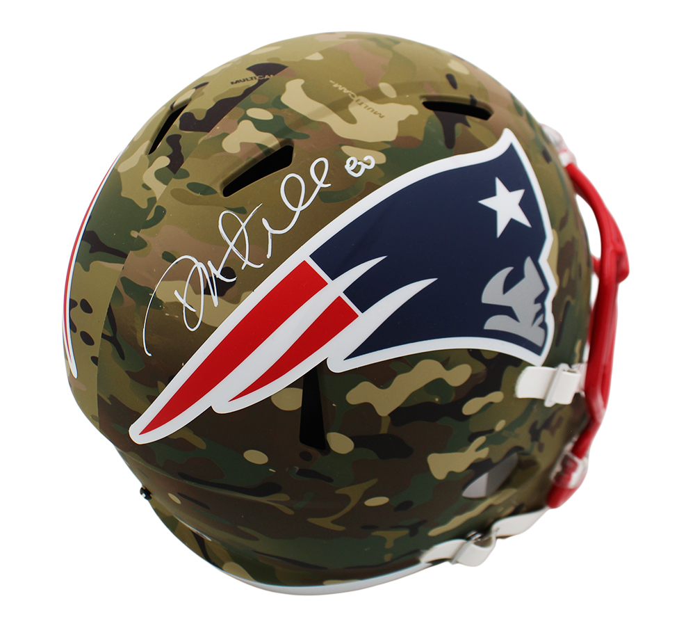 Danny Amendola Signed New England Patriots Speed Full Size Camo NFL Helmet