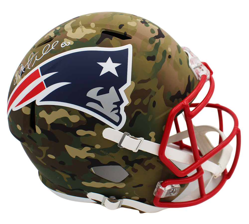 Danny Amendola Signed New England Patriots Speed Full Size Camo NFL Helmet - Image 2