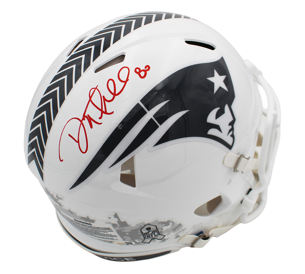 Danny Amendola Signed New England Patriots Speed Authentic Salute to Service 3 NFL Helmet