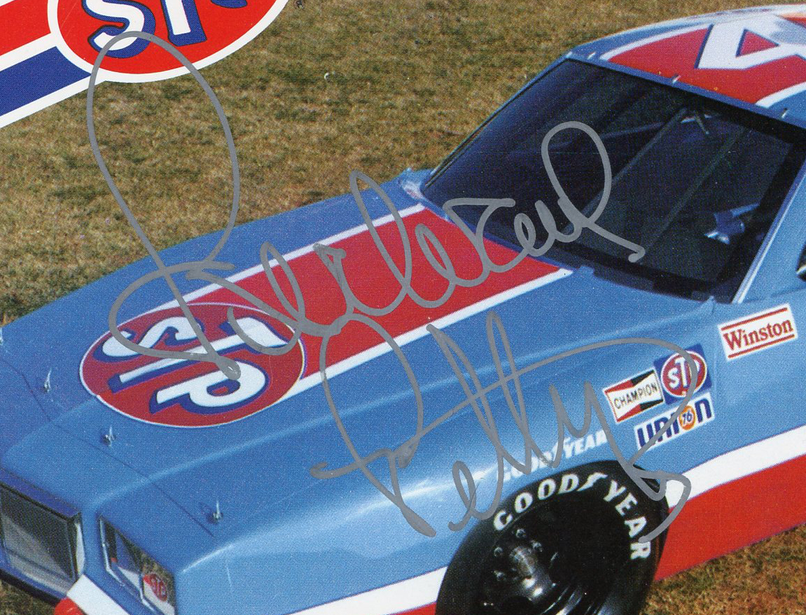 Richard Petty Signed NASCAR Leg in Car Horizontal 5x7.5 Post Card - Image 2