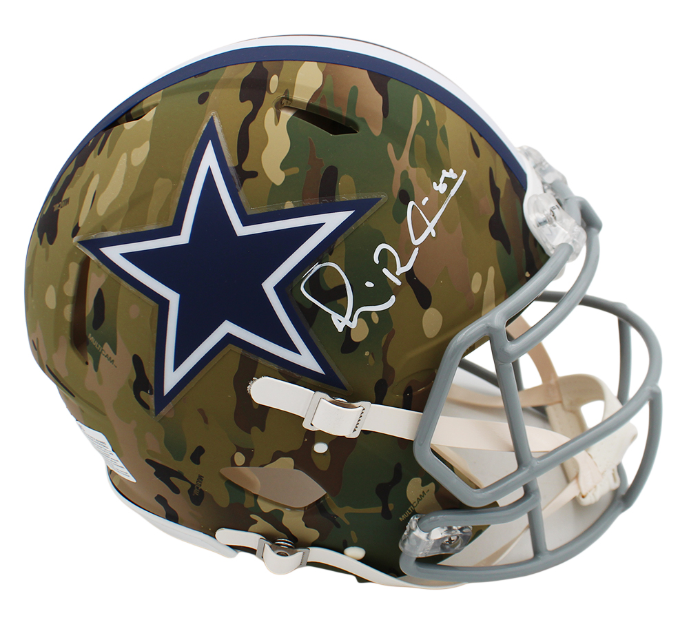Michael Irvin Signed Dallas Cowboys Speed Authentic Camo NFL Helmet