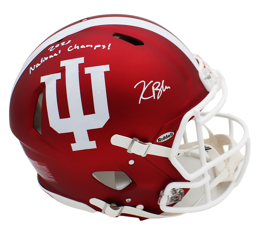 Kaelon Black Signed Indiana Hoosiers Speed Authentic NCAA Helmet with "2025 National Champs" Inscription - Image 2