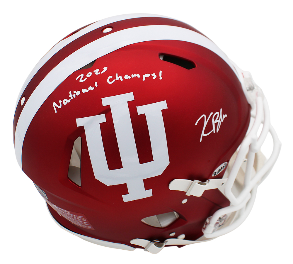 Kaelon Black Signed Indiana Hoosiers Speed Authentic NCAA Helmet with "2025 National Champs" Inscription