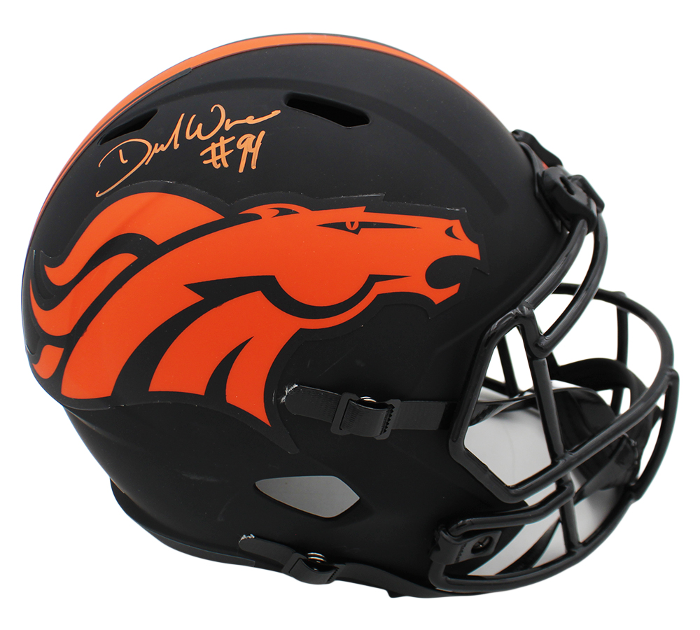 DeMarcus Ware Signed Denver Broncos Speed Full Size Eclipse NFL Helmet - Image 2