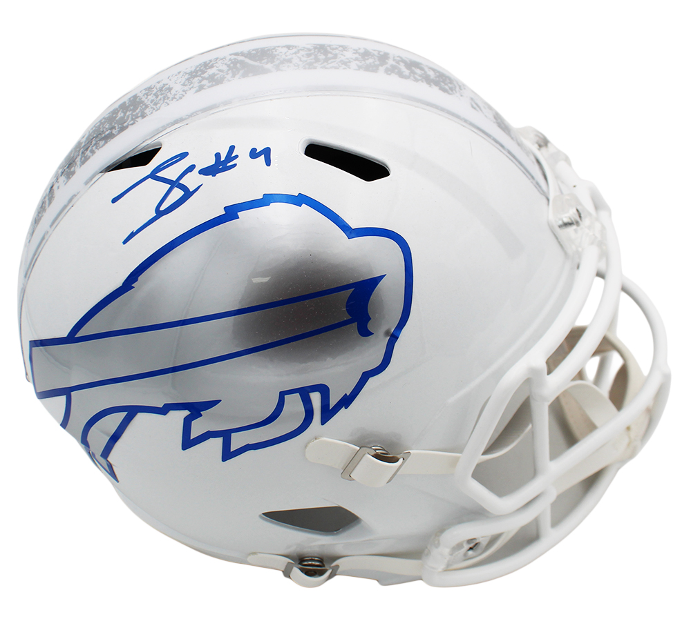 James Cook Signed Buffalo Bills Speed Full Size Rivalries NFL Helmet