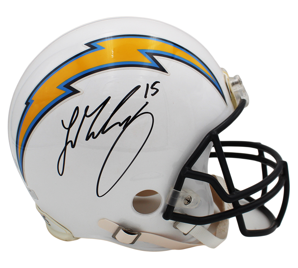 Ladd McConkey Signed Los Angeles Chargers VSR4 Authentic NFL Helmet