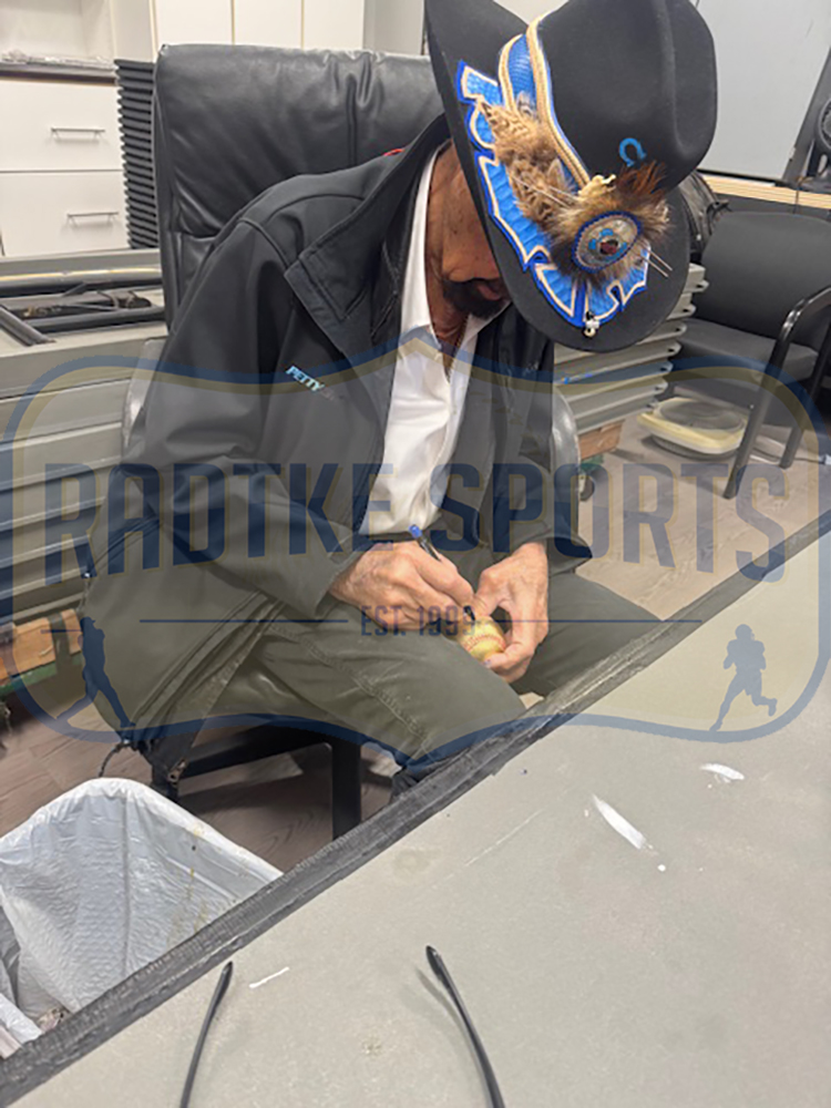 Richard Petty Signed Rawlings Official Major League Gold Baseball - Image 3