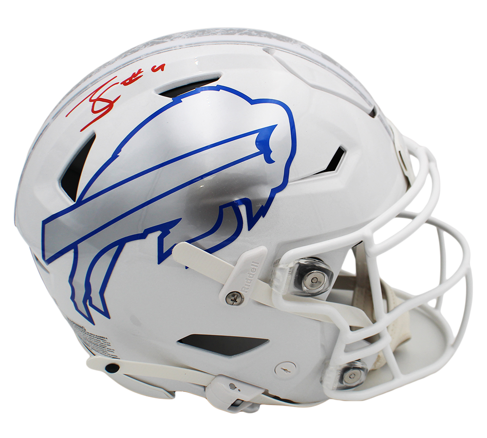 James Cook Signed Buffalo Bills Speed Flex Authentic Rivalries NFL Helmet - Image 3