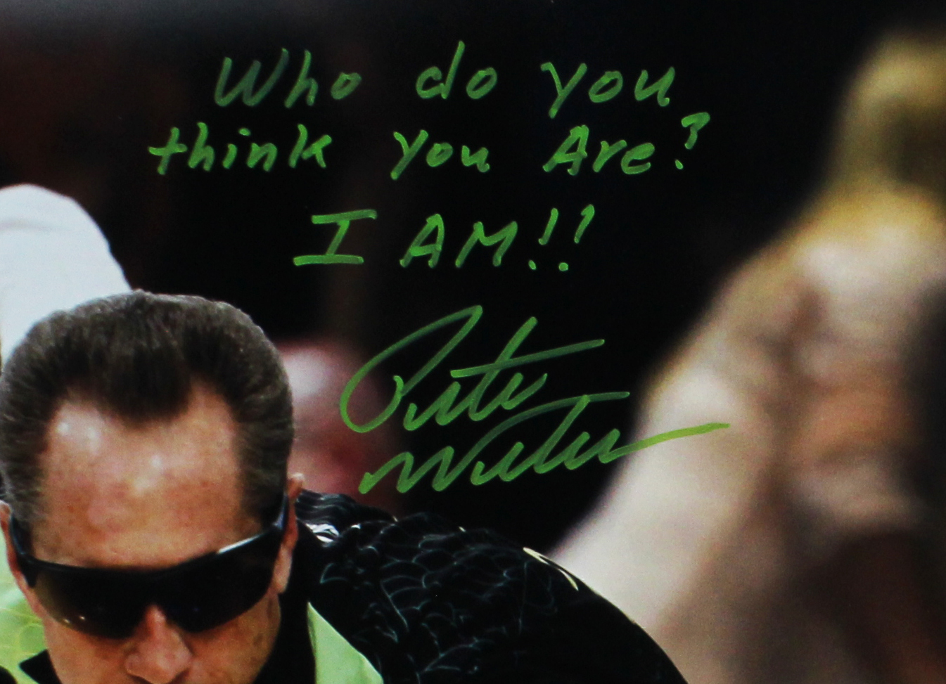Pete Weber Signed Unframed 16x20 Bowling Photo with "Who do you think you are? I Am" Inscription - Image 2