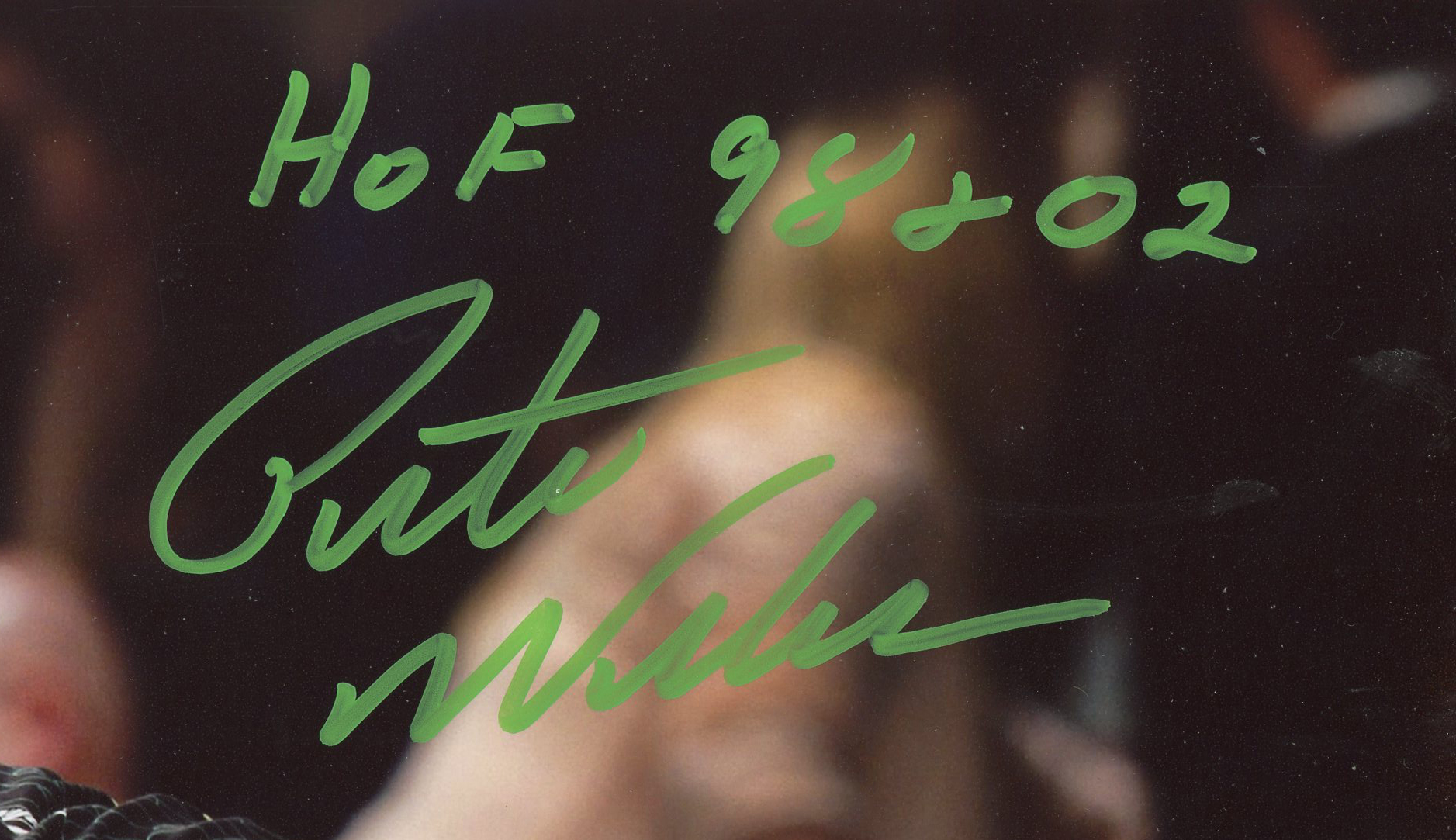 Pete Weber Signed Unframed 8x10 Bowling Photo with "HOF 98+02" Inscripton - Image 2