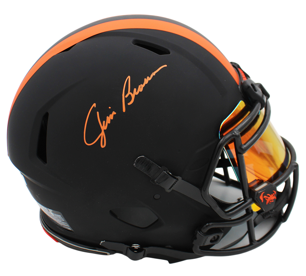 Jim Brown Signed Cleveland Browns Speed Authentic Eclipse NFL Helmet with Visor