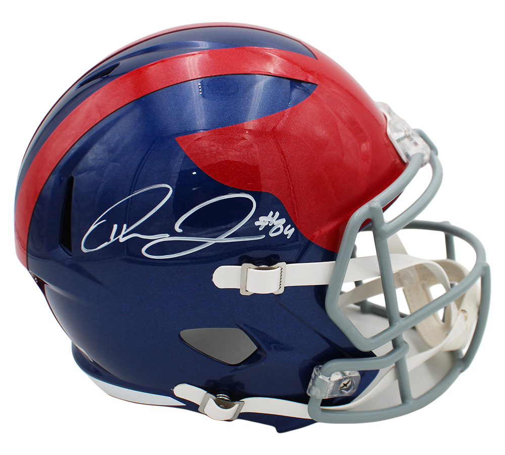 Theo Johnson Signed New York Giants Speed Full Size Alternate 2024 NFL Helmet