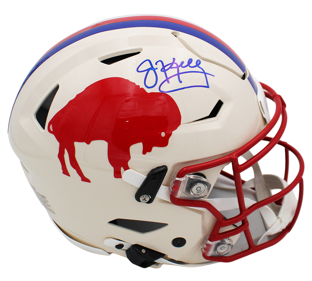 Jim Kelly Signed Buffalo Bills Speed Flex Authentic Retro NFL Helmet - Image 2