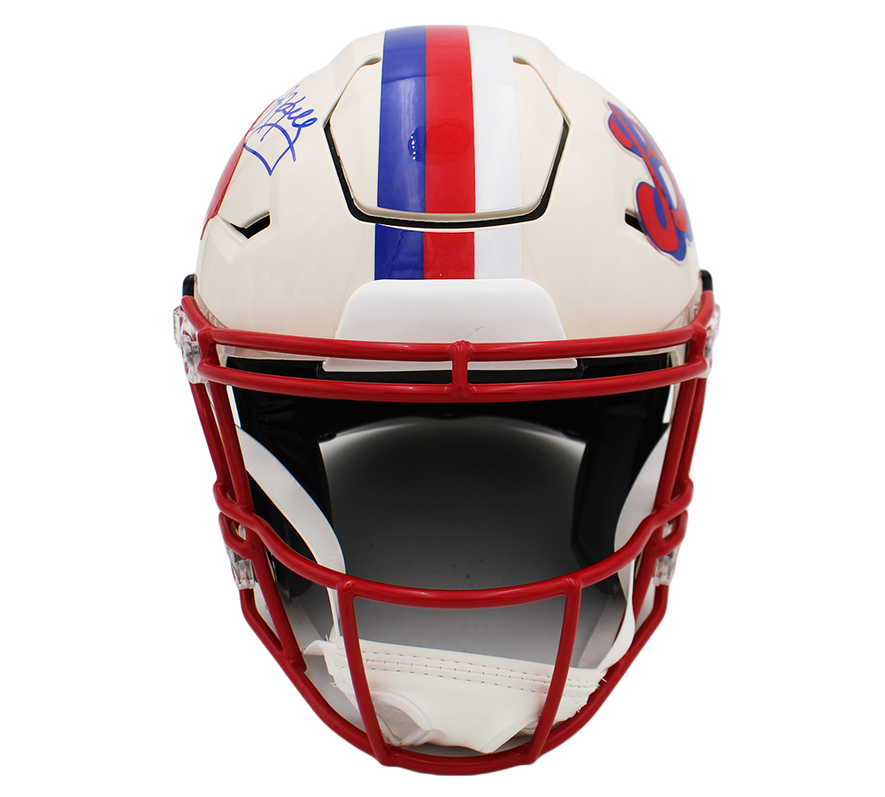 Jim Kelly Signed Buffalo Bills Speed Flex Authentic Retro NFL Helmet - Image 3
