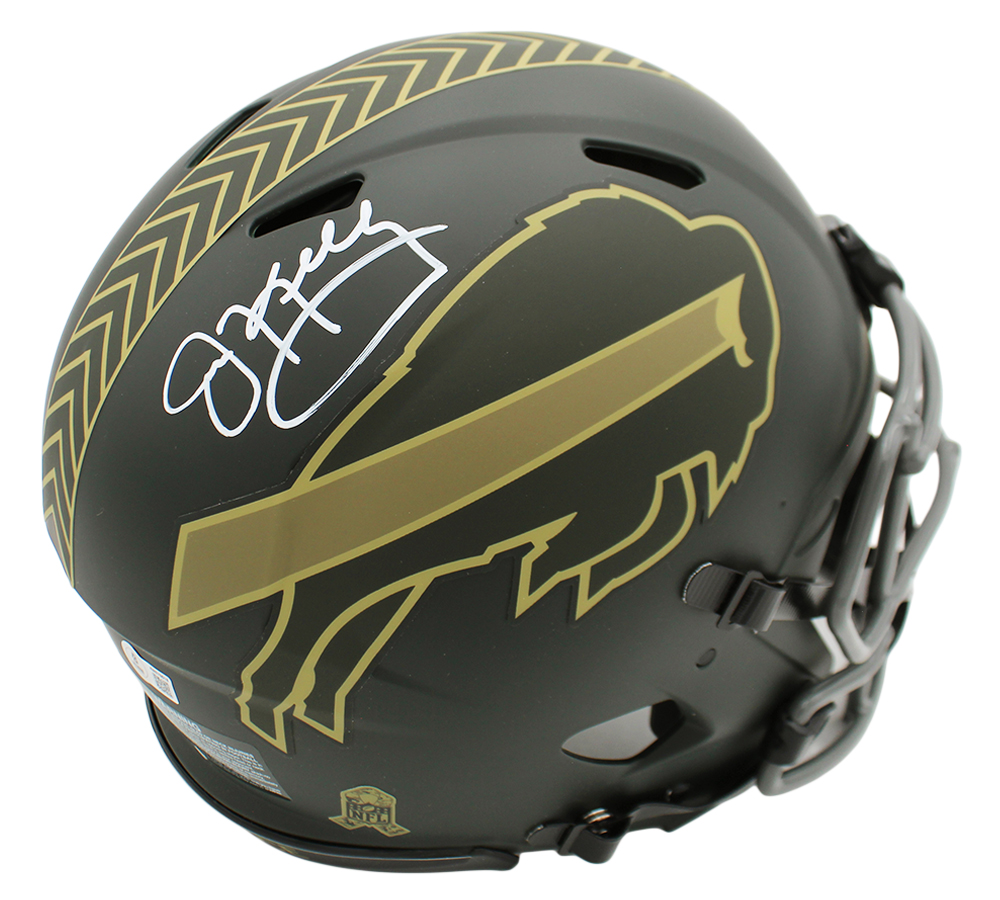 Jim Kelly Signed Buffalo Bills Speed Authentic Salute to Service 4 NFL Helmet