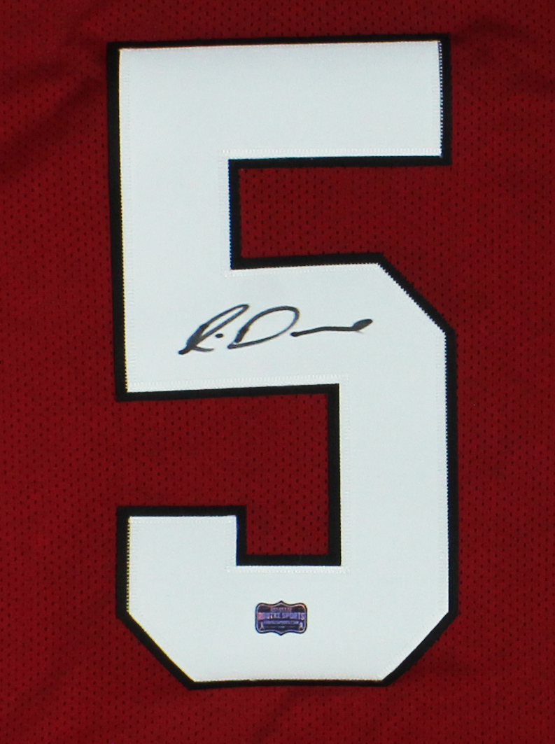 Rico Dowdle Signed South Carolina Custom Red Jersey - Image 2