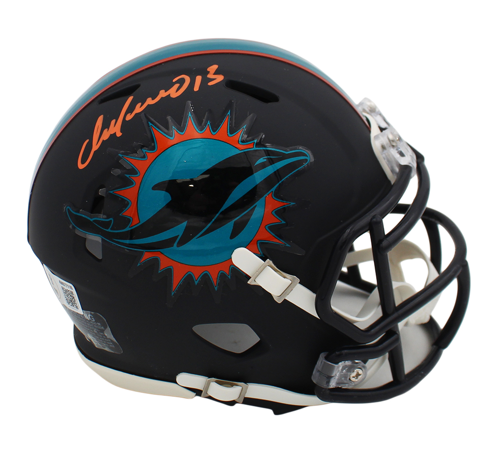 Dan Marino Signed Miami Dolphins Speed Rivarly Mini NFL Helmet - Image 3