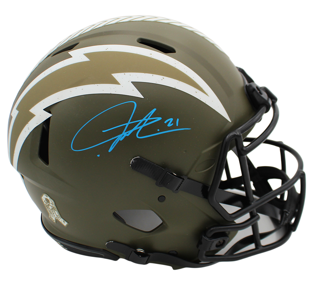 LaDanian Tomlinson Signed San Diego Chargers Speed Authentic Salute to Service NFL Helmet