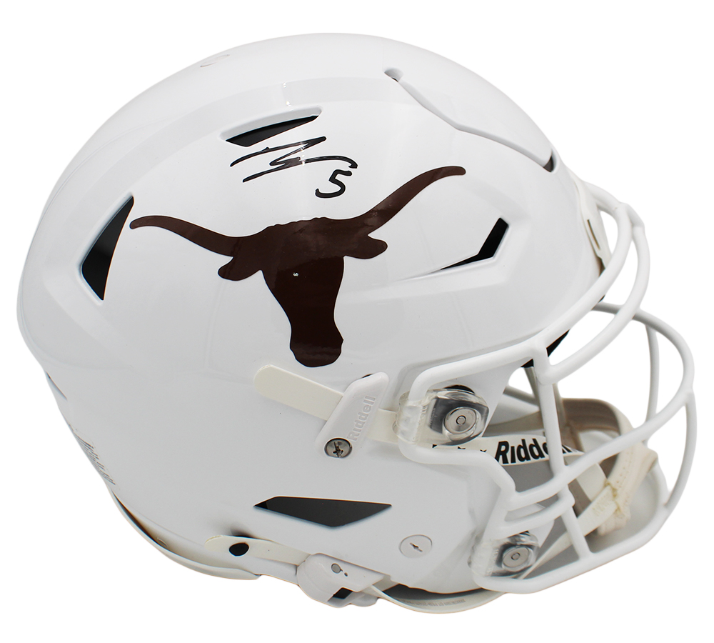 Bijan Robinson Signed Texas Longhorns Speed Flex Authentic NCAA Helmet - Image 2