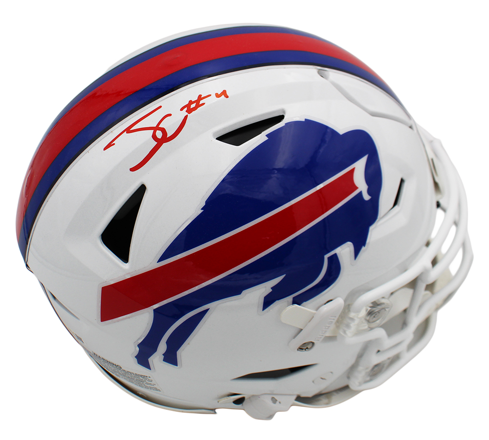 James Cook Signed Buffalo Bills Speed Flex Authentic 2021 NFL Helmet - Image 2