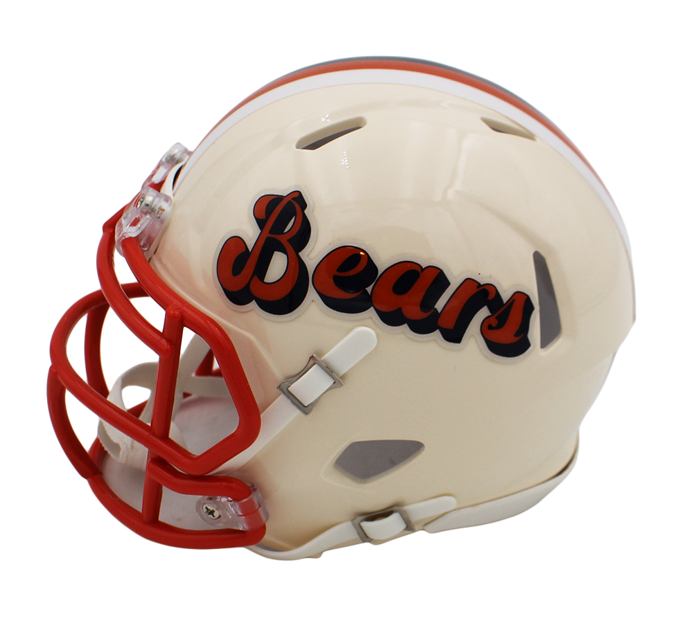 Brian Urlacher Signed Chicago Bears Speed Retro NFL Mini Helmet with "HOF 18" Inscription - Image 3