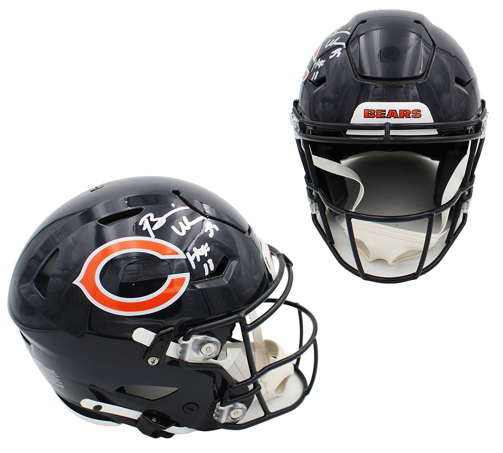 Brian Urlacher Signed Chicago Bears Speed Flex Authentic NFL Helmet with "HOF 18" Inscription