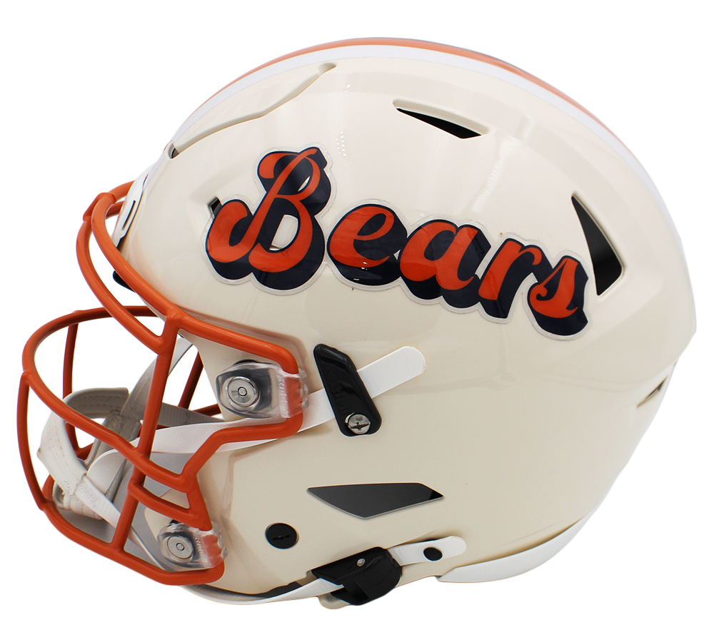 Brian Urlacher Signed Chicago Bears Speed Flex Authentic Retro NFL Helmet with "HOF 18" Inscription - Image 3