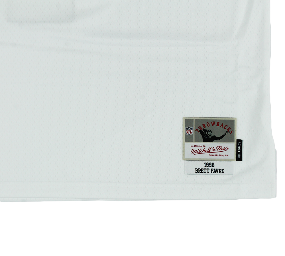 Brett Favre Signed Green Bay Packers Mitchell & Ness Legacy White NFL X-Large Jersey - Image 4