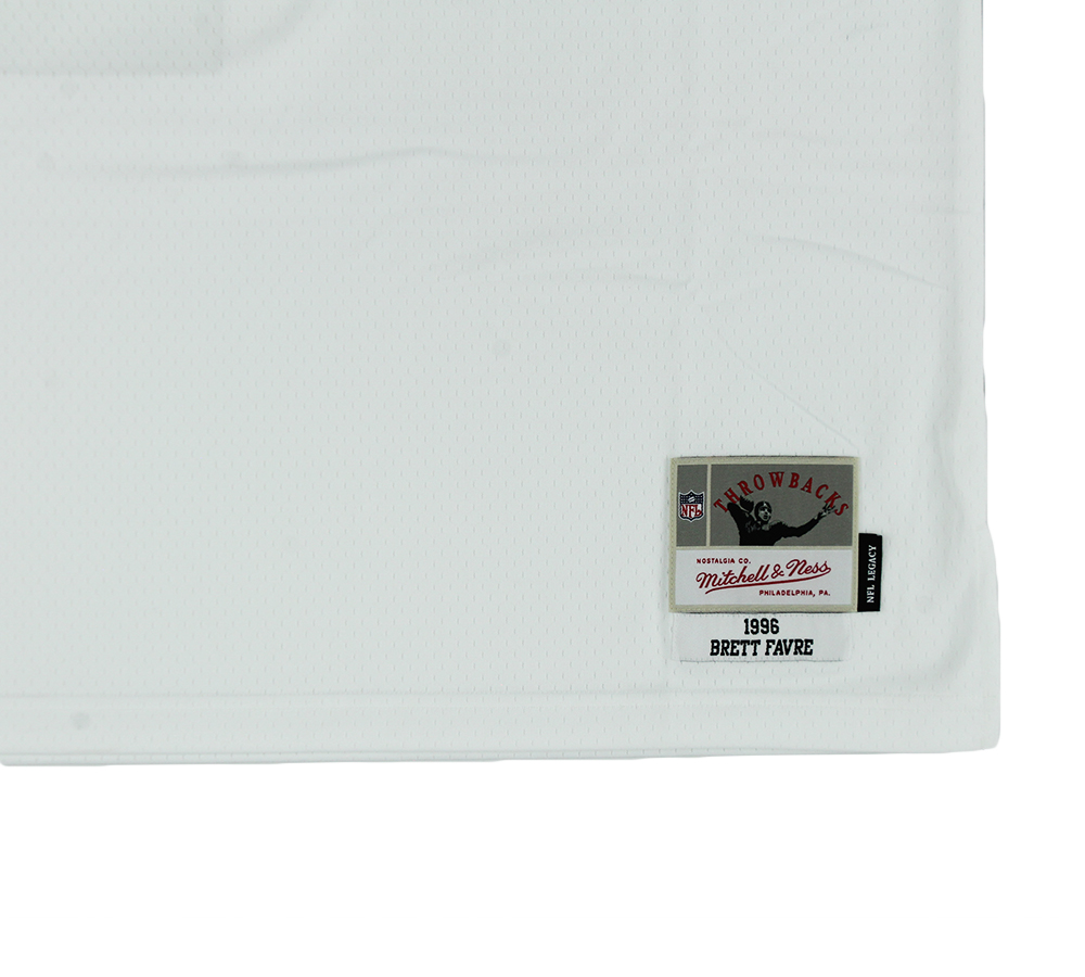 Brett Favre Signed Green Bay Packers Mitchell & Ness Legacy White NFL XX-Large Jersey - Image 4